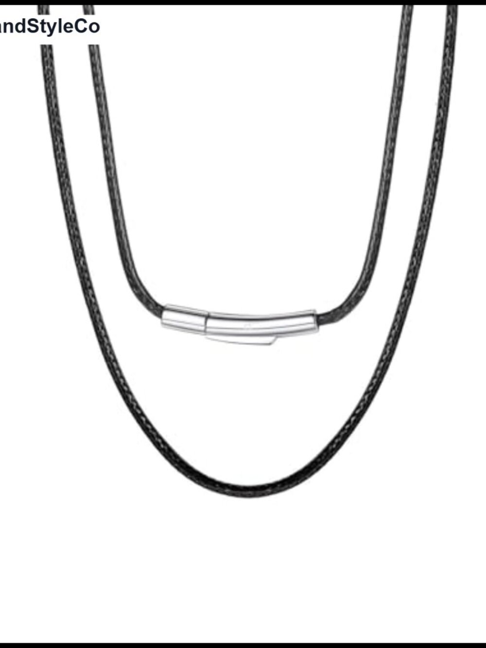 Leather Necklace Cord for Men, Braided Wax Rope Chain for Pendants
